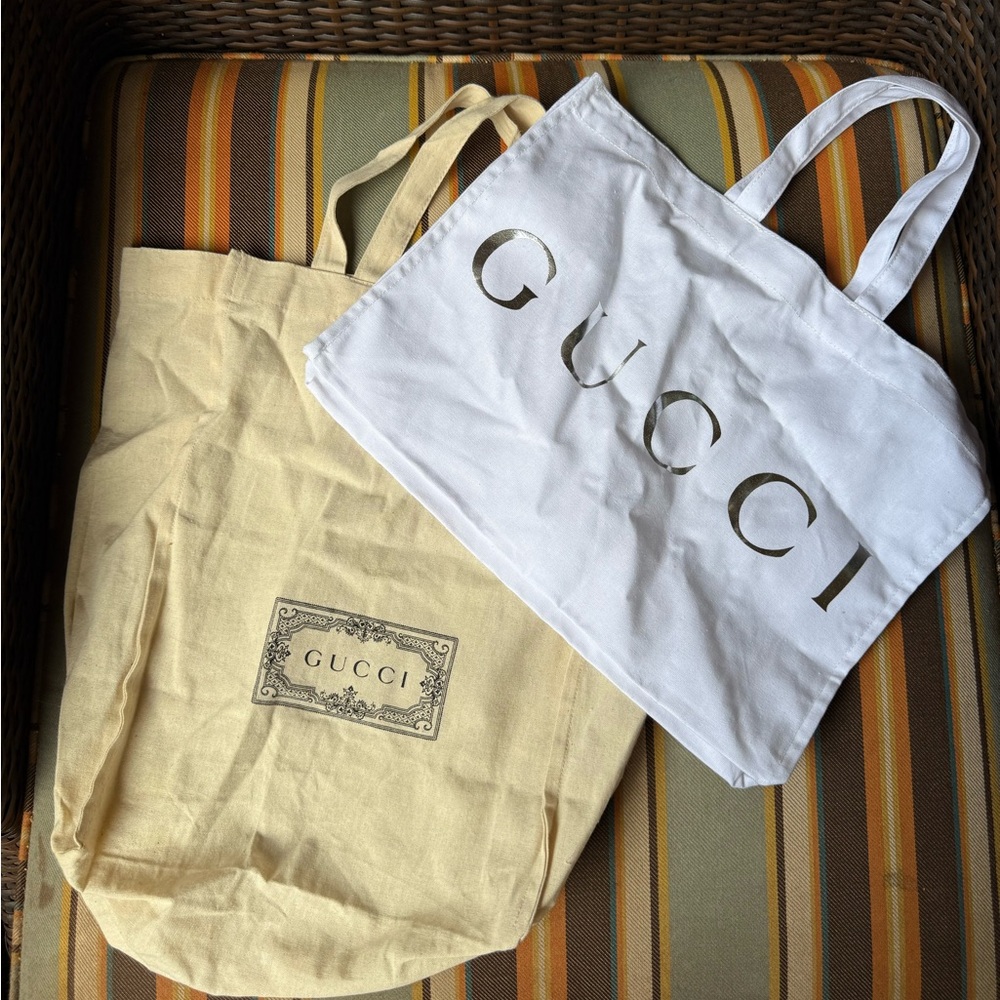 GUCCI fabric totes bindle of 2